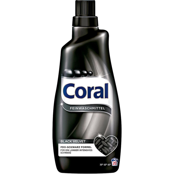 CORAL ŻEL DO PRANIA CZARNYCH TKANIN 1,4L 20 PRAŃ