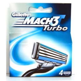 GILLETTE ZAPAS MACH3 TURBO 4SZT