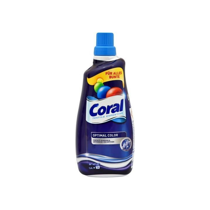 CORAL ŻEL DO PRANIA KOLOROWYCH TKANIN 1,5L 20 PRAŃ