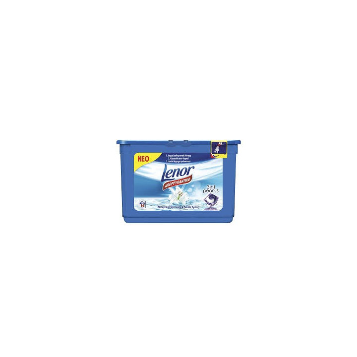 LENOR CAPS 3IN1 WHITE LILLY- KAPSUŁKI DO PRANIA BIAŁA LILIA 14SZT