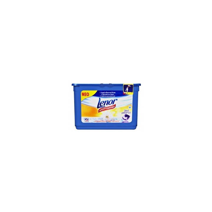 LENOR CAPS 3IN1 ORANGE- KAPSUŁKI DO PRANIA POMARAŃCZA 14SZT