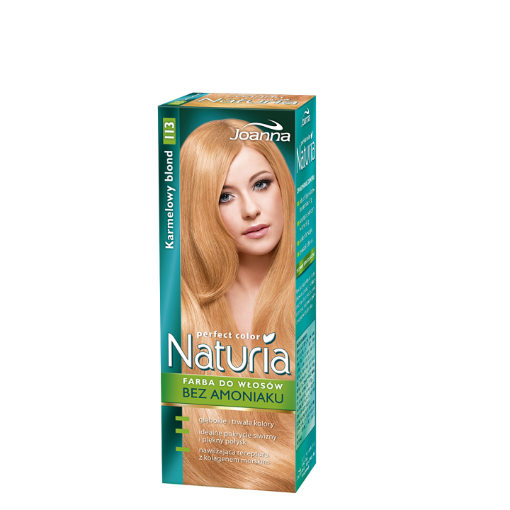 NATURIA PERFECT COLOR FARBA KARMELOWY BLOND 113