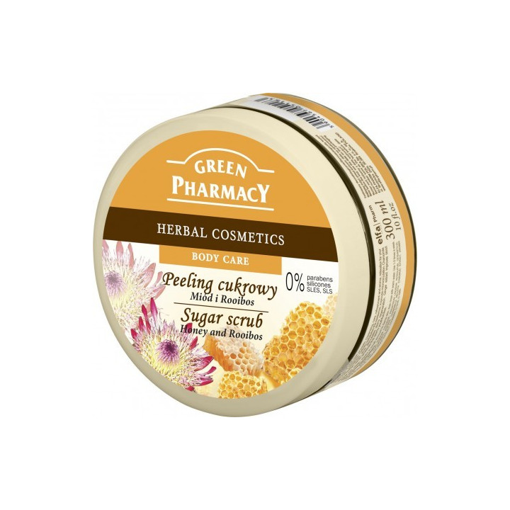 PEELING CUKROWY - MIÓD I ROOIBOS 300ML