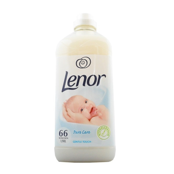 LENOR 1,98L  FABRIC CONDITIONER GENTLE TOUCH PURE CARE 66 PRAŃ (BIAŁY)