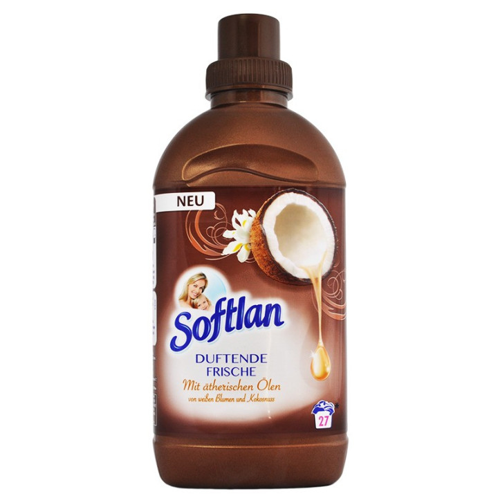 SOFTLAN FABRIC CONDITIONER DUFTENDE /KOKOS/ 750ML 27 PŁUKAŃ
