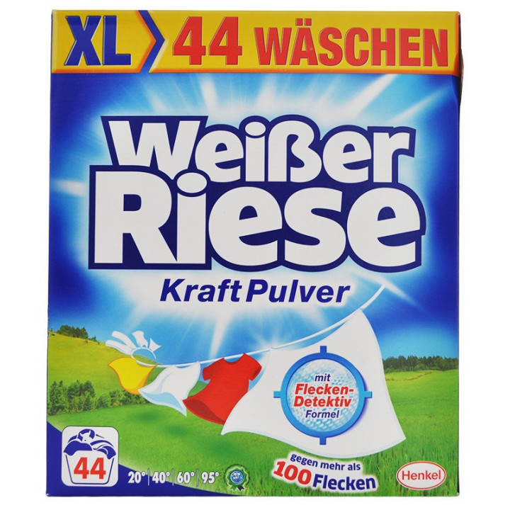 WEISSER RIESE UNIWERSALNY PROSZEK DO PRANIA 2,42 KG 44 PRAŃ