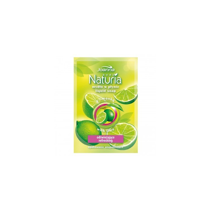 NATURIA MYDŁO W PŁYNIE LIMONKI 300ML ZAPAS