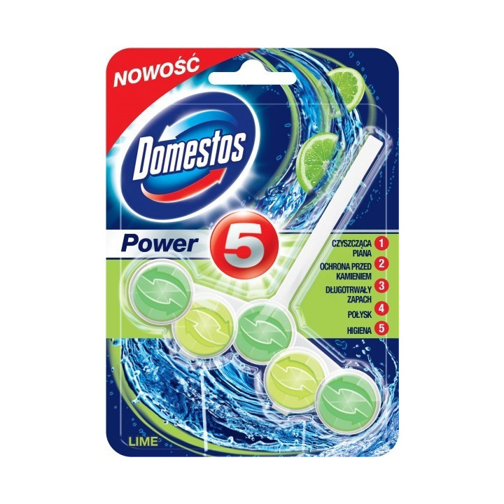DOMESTOS POWER 5 ZAWIESZKA DO WC LIME